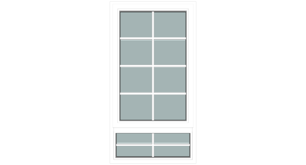 Jednokrilni prozori 5 800x1400 sa lajsnama