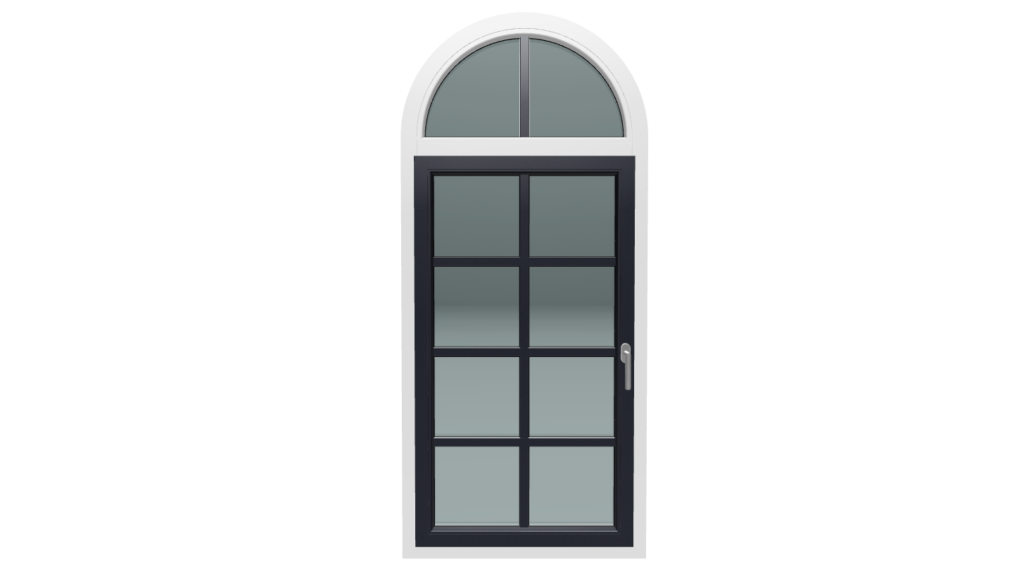 Jednokrilni prozori 9 B polu luk sa lajsnama